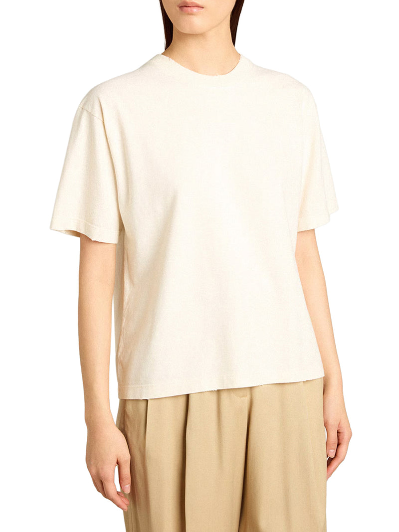T-SHIRT WITH REVERSE LOGO ON THE BACK