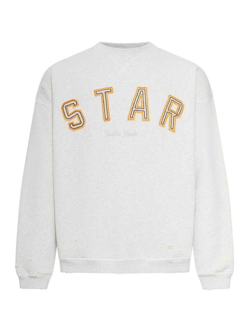 VINTAGE-EFFECT COTTON SWEATSHIRT