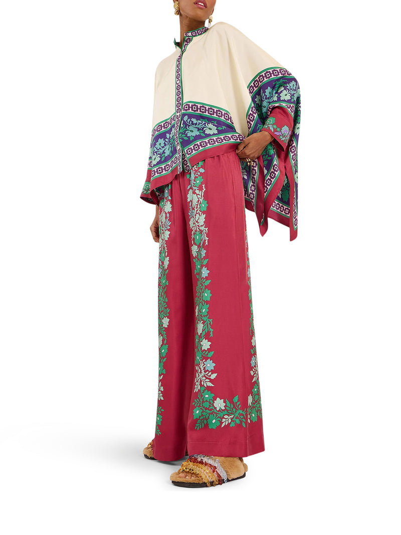 SILK PALAZZO TROUSERS