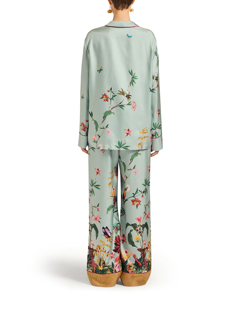 TROUSERS WITH CONTRASTING PROFILES