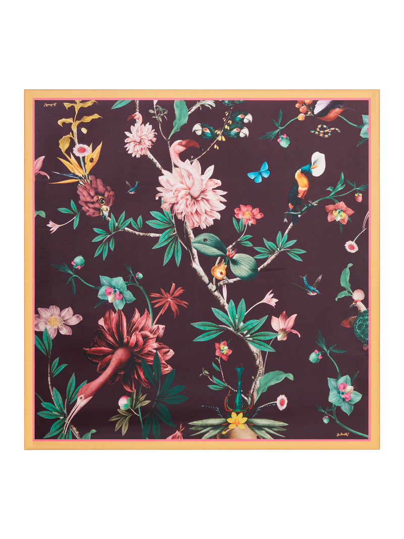 SILK SCARF WITH PRINT