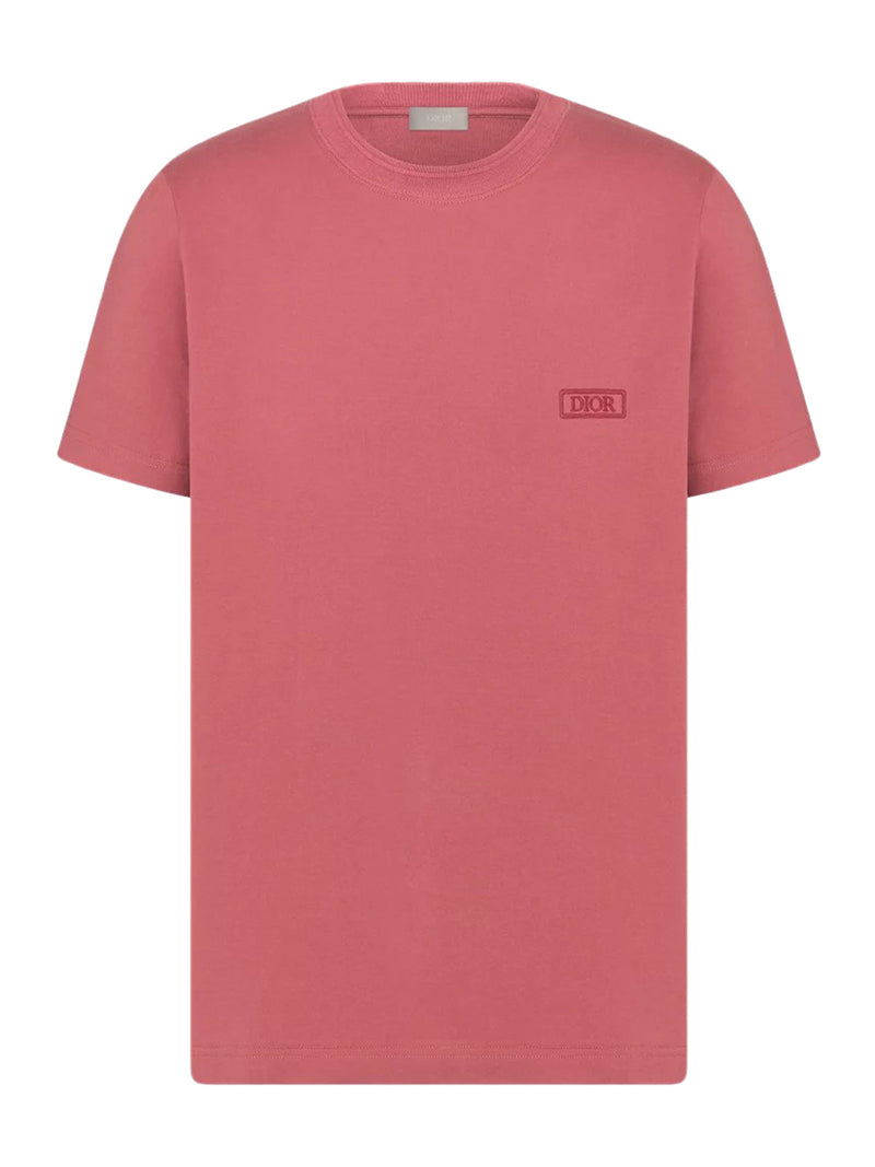 SEA ISLAND PINK COTTON JERSEY T-SHIRT