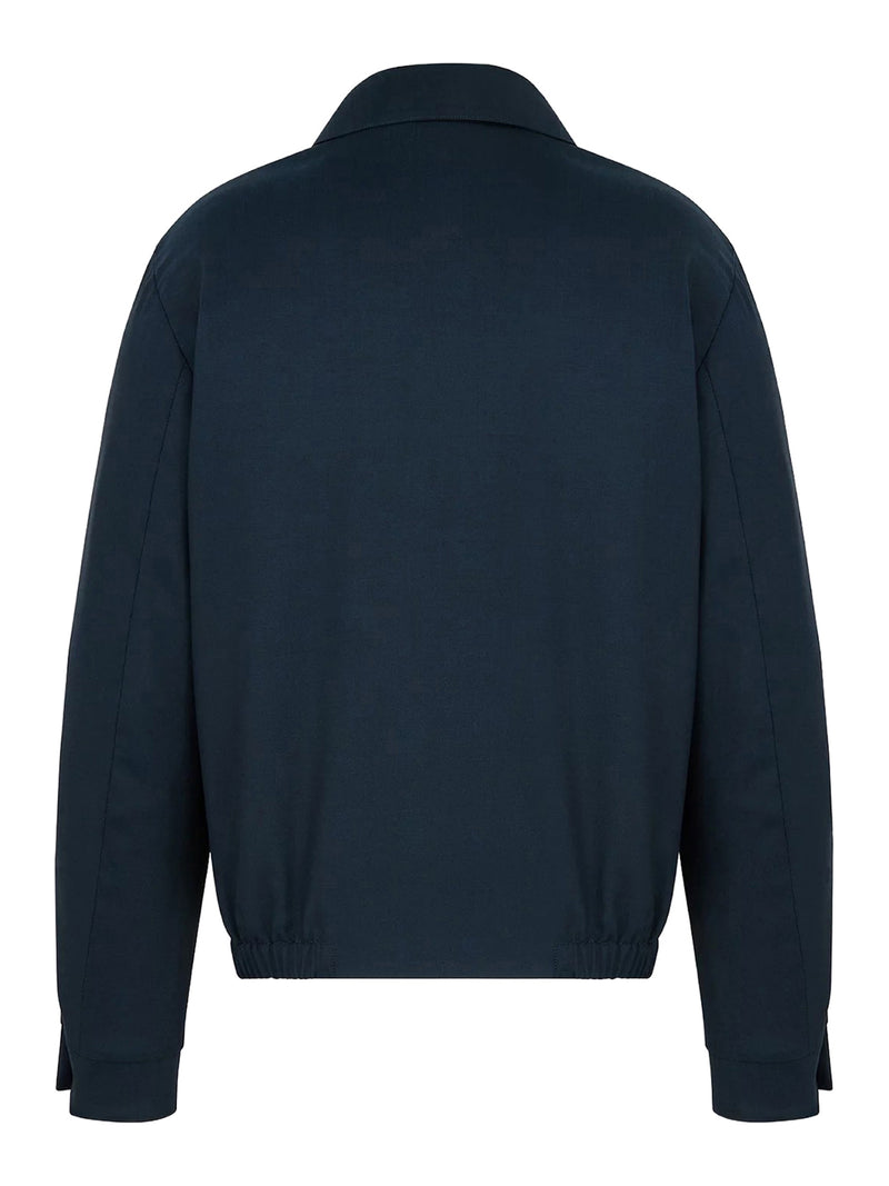 ZIP-UP JACKET IN VIRGIN WOOL BLEND