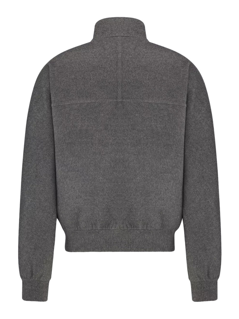 HARRINGTON JACKET IN VIRGIN WOOL AND CASHMERE