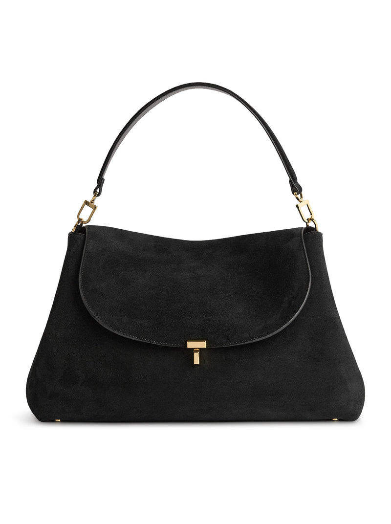 T-LOCK SUEDE BAG