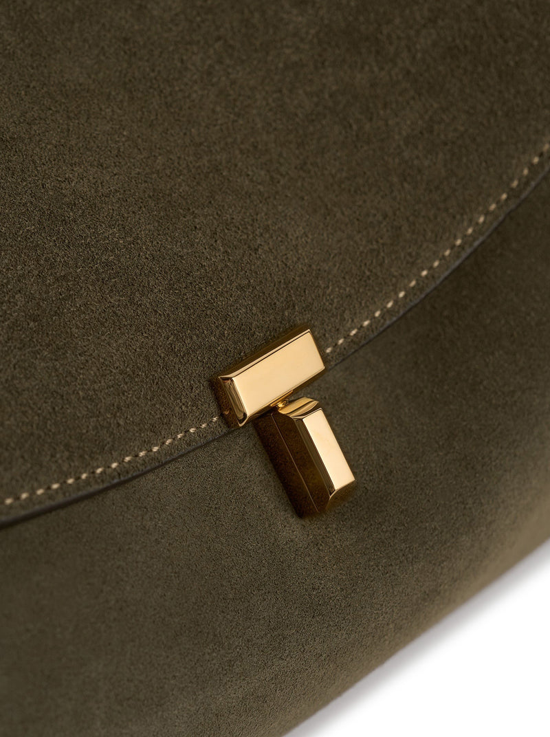 T-LOCK SUEDE BAG