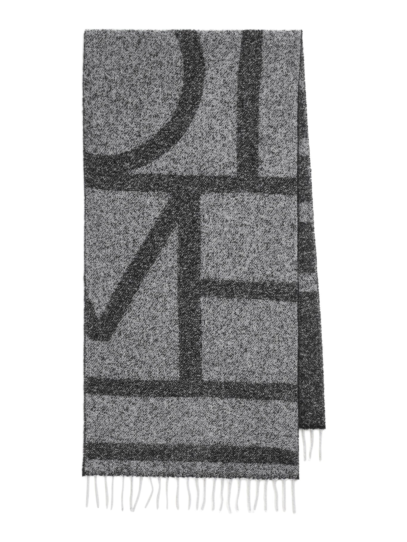 JACQUARD SCARF WITH MONOGRAM