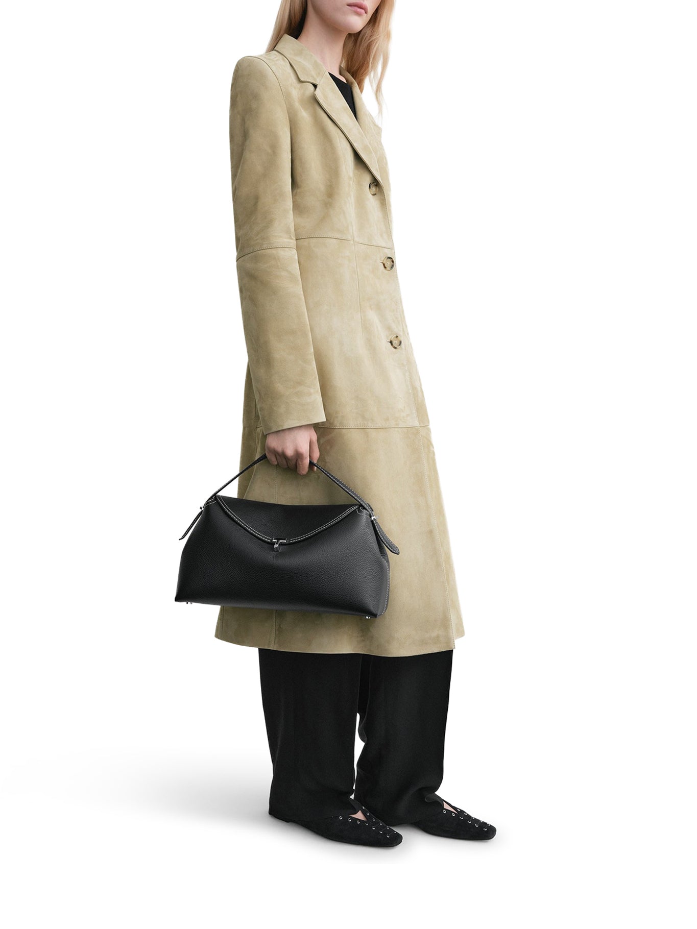 T-LOCK BAG IN EMBOSSED LEATHER