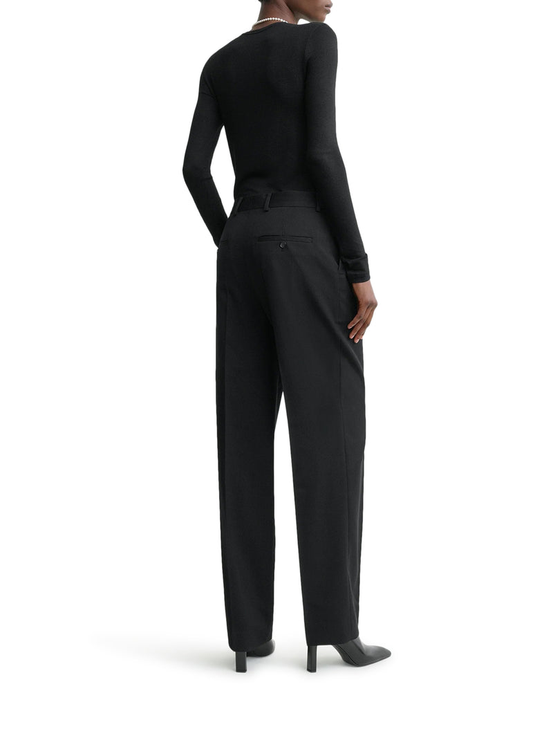 BLACK TAILORED TROUSERS