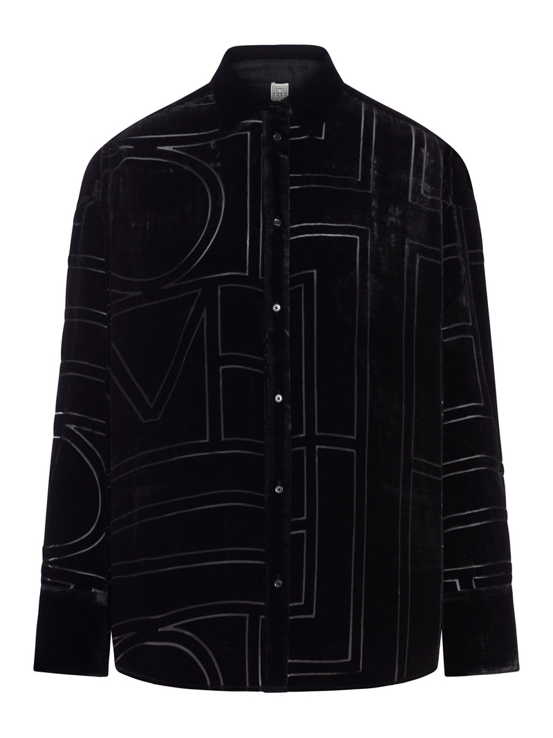 OVERSIZED DEVORÉ SHIRT