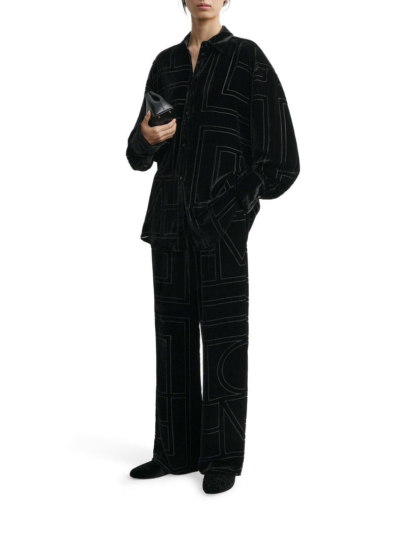 OVERSIZED DEVORÉ SHIRT