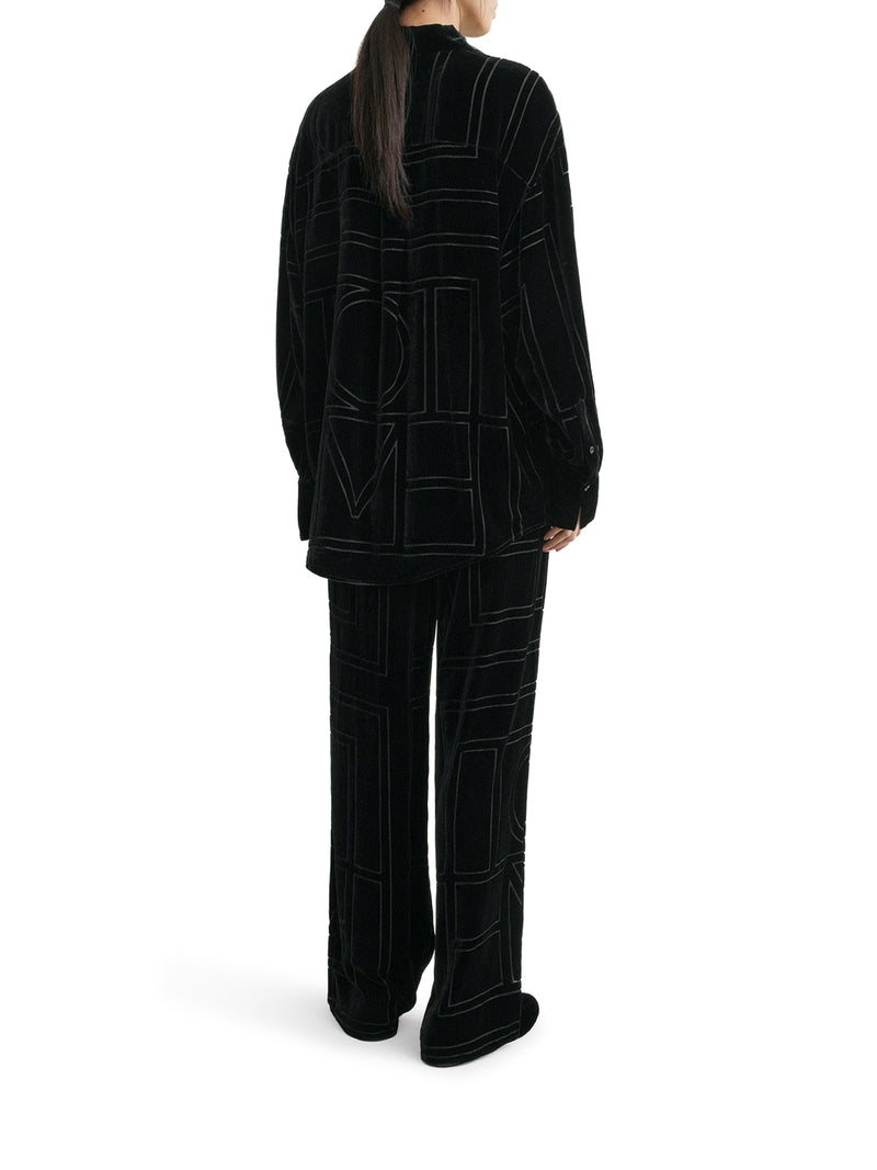 OVERSIZED DEVORÉ SHIRT