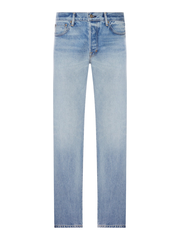 50`S BLUE STRAIGHT-FIT DENIM JEANS