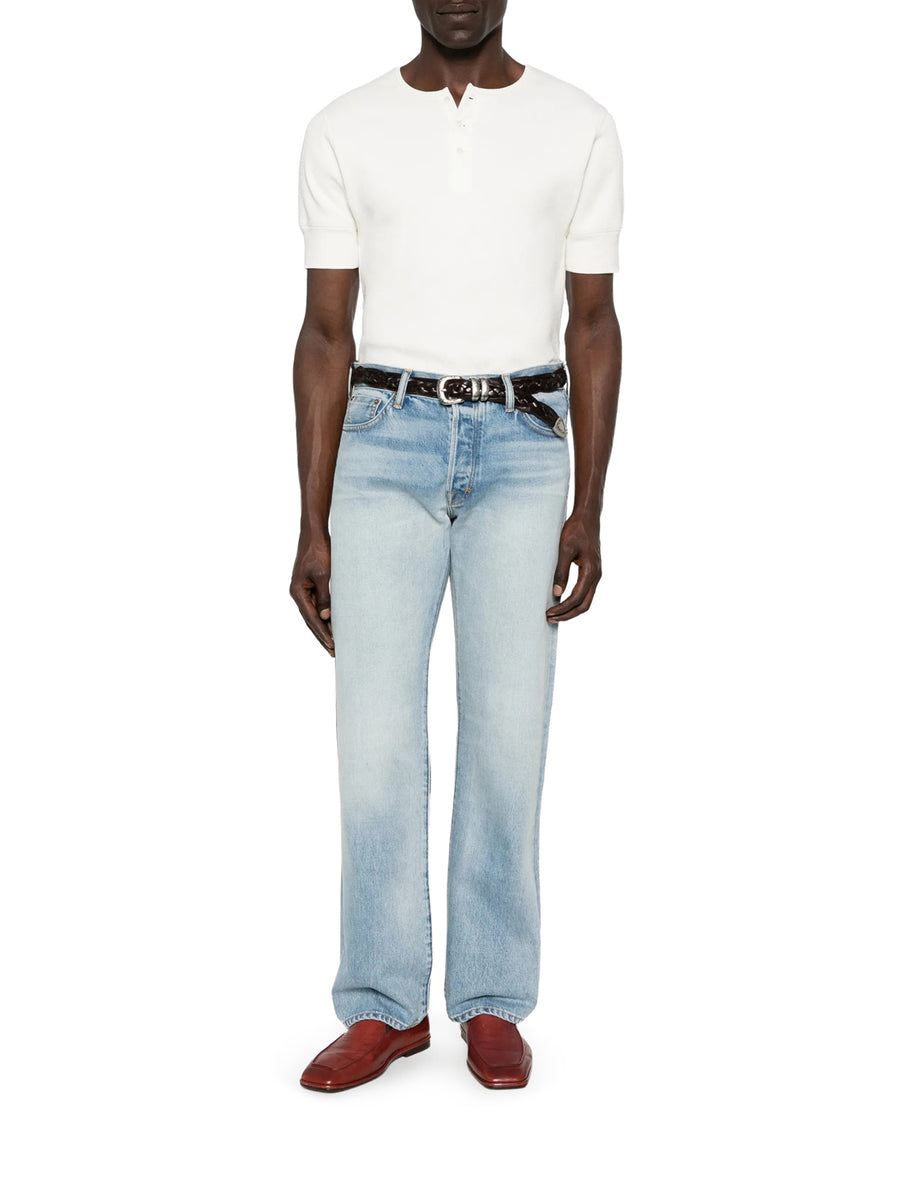 50`S BLUE STRAIGHT-FIT DENIM JEANS