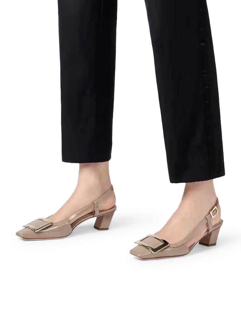 BELLE VIVIER PATENT SLINGBACK PUMPS