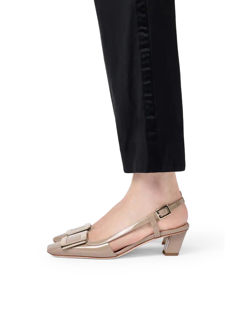 BELLE VIVIER PATENT SLINGBACK PUMPS