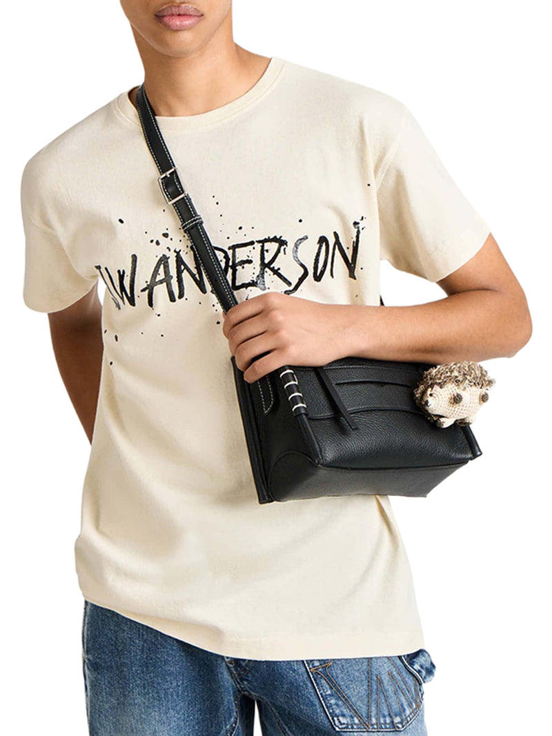 CIRCULAR T-SHIRT IN ECRU JERSEY