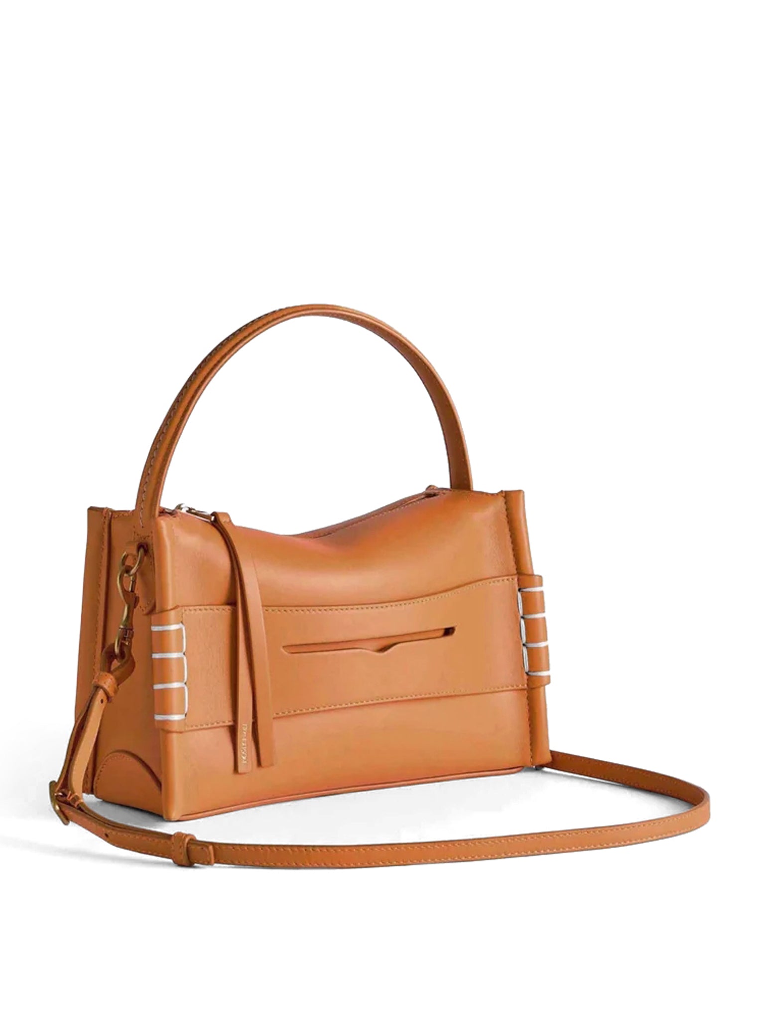 SMALL LOAFER BAG IN BROWN LEATHER