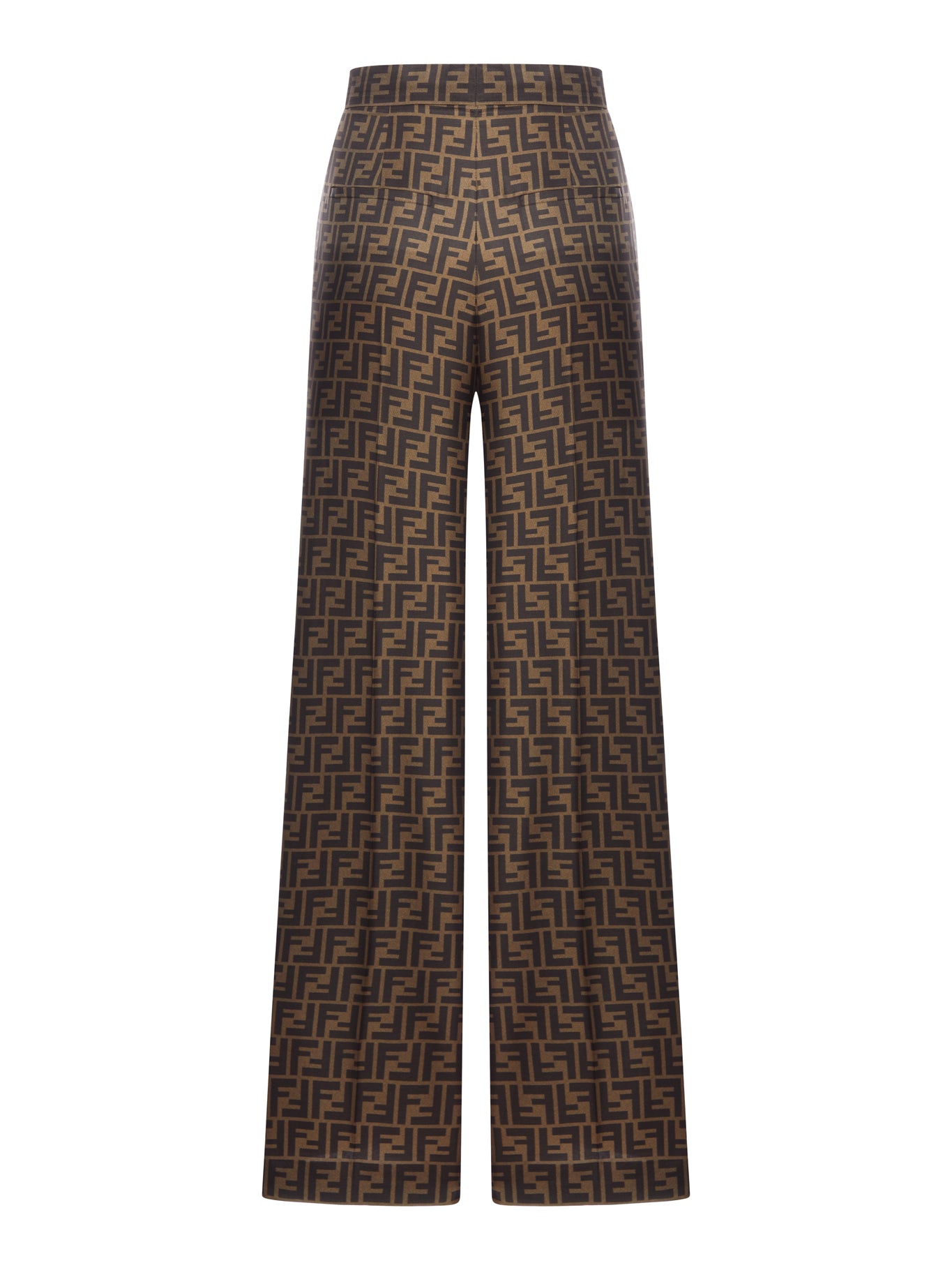 BROWN FF TWILL TROUSERS