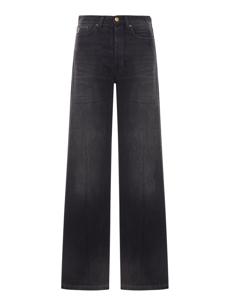 SKATER LOOSE WIDE LEG JEANS