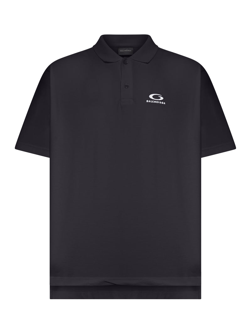 COTTON PIQUE POLO SHIRT WITH SPORT ICON LOGO