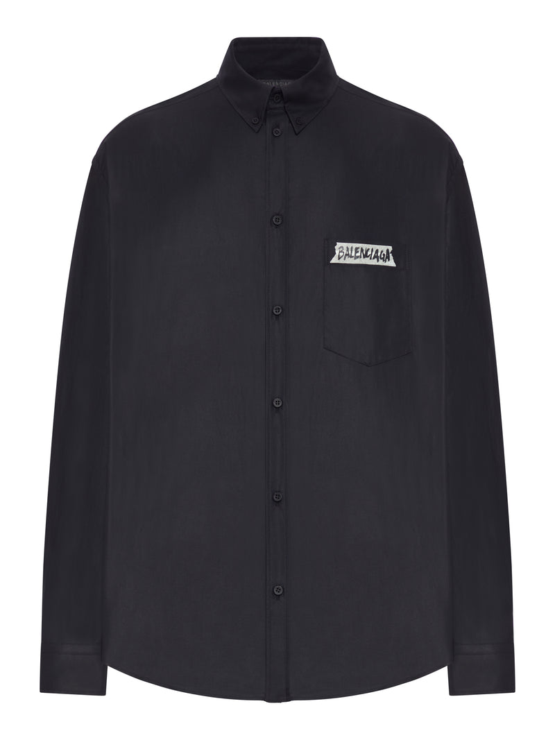 MEN`S LARGE FIT LONG-SLEEVED MASKING TAPE SHIRT