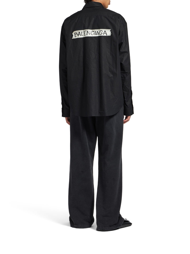 MEN`S LARGE FIT LONG-SLEEVED MASKING TAPE SHIRT