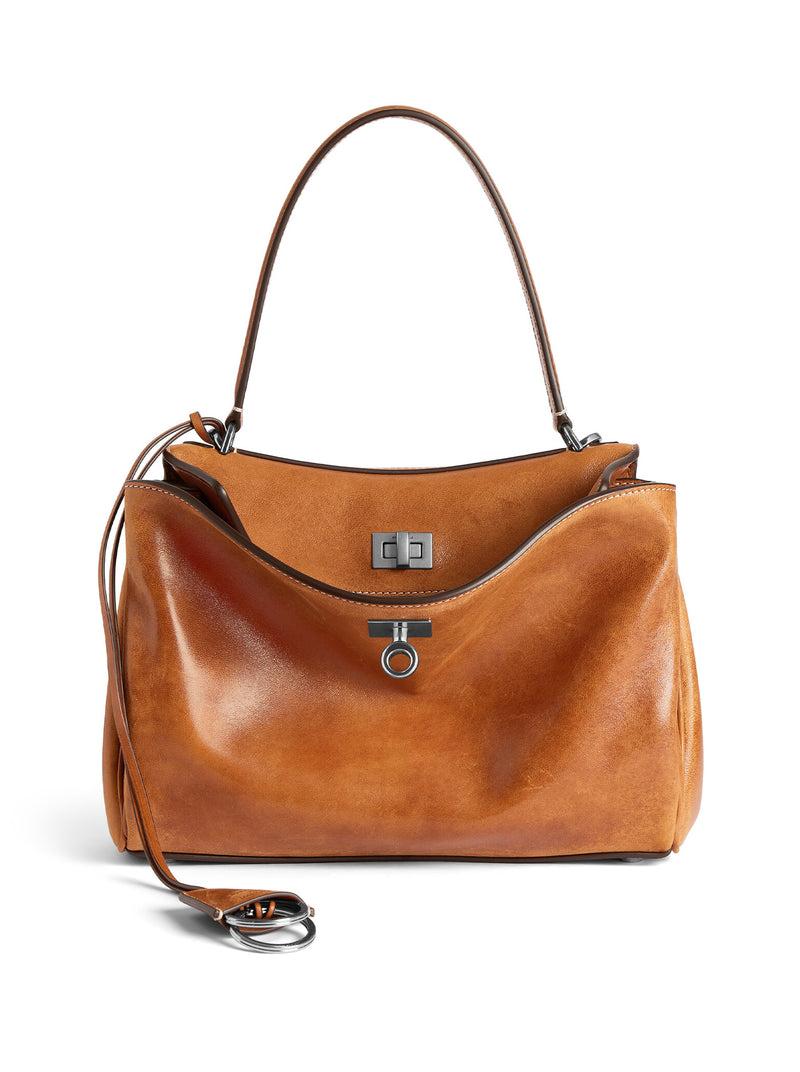 RODEO SMALL VEGETABLE TANNED LAMBSKIN BAG