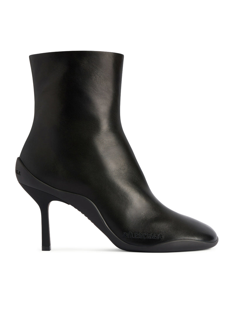 SHIBUYA 80MM SHINY SHEEPSKIN ANKLE BOOTS