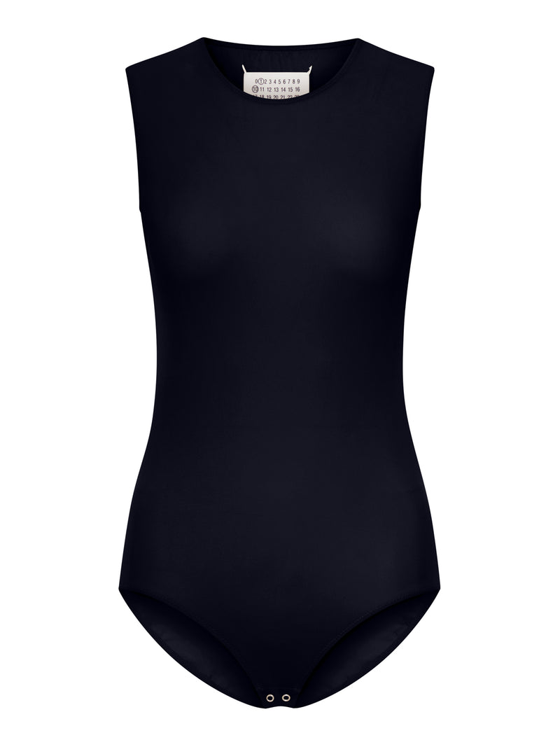 SLEEVELESS BODYSUIT IN TECHNICAL JERSEY