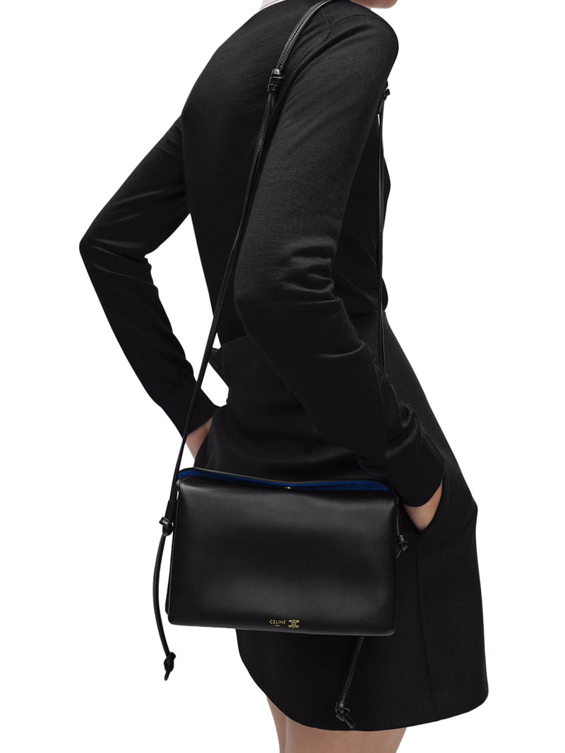 TRIO WITH FLAP IN SMOOTH CALFSKIN