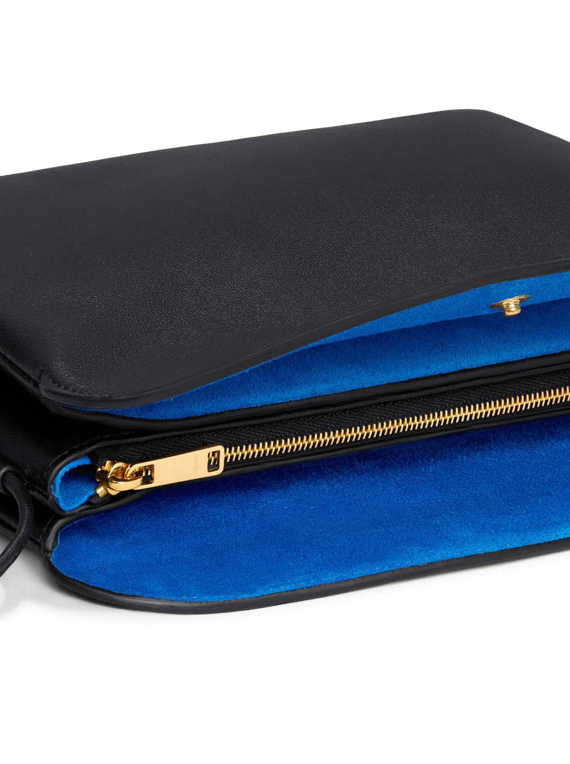 TRIO WITH FLAP IN SMOOTH CALFSKIN