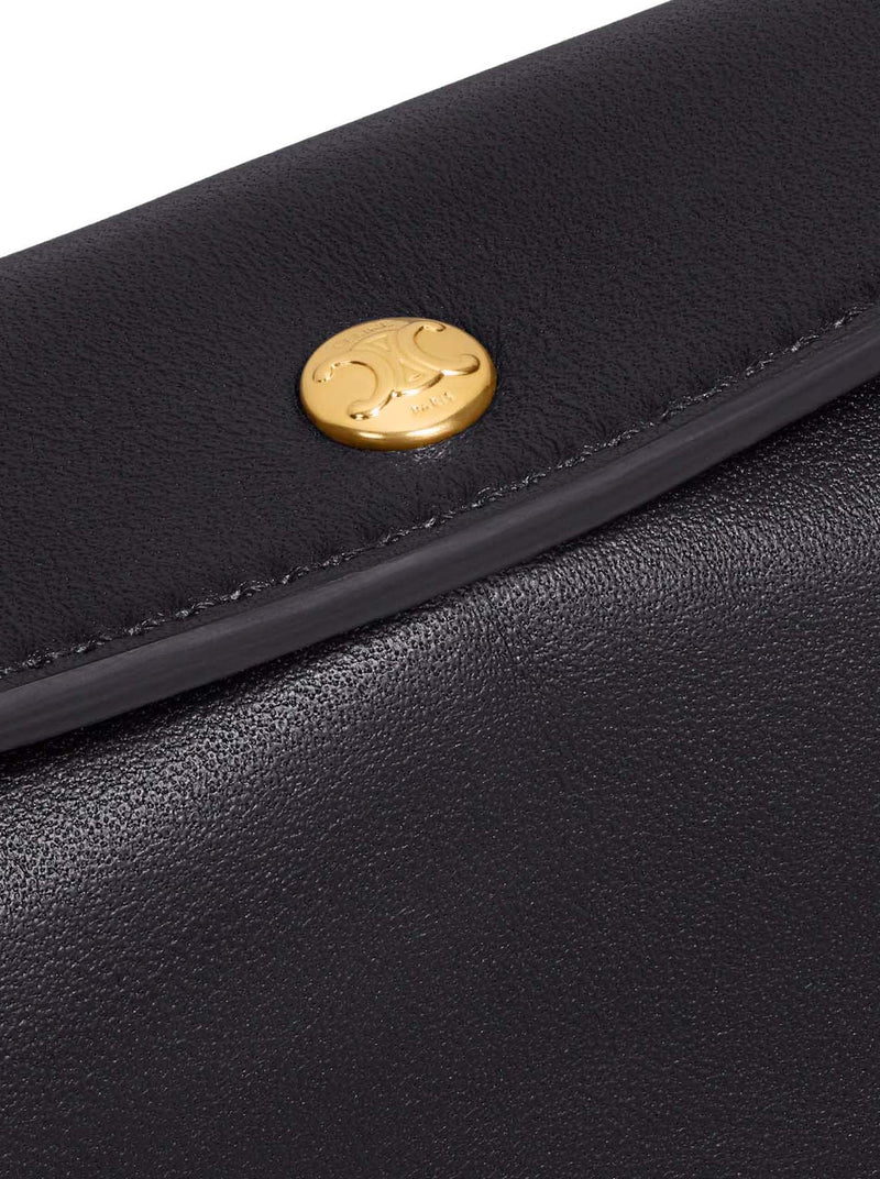 TRIO WITH FLAP IN SMOOTH CALFSKIN