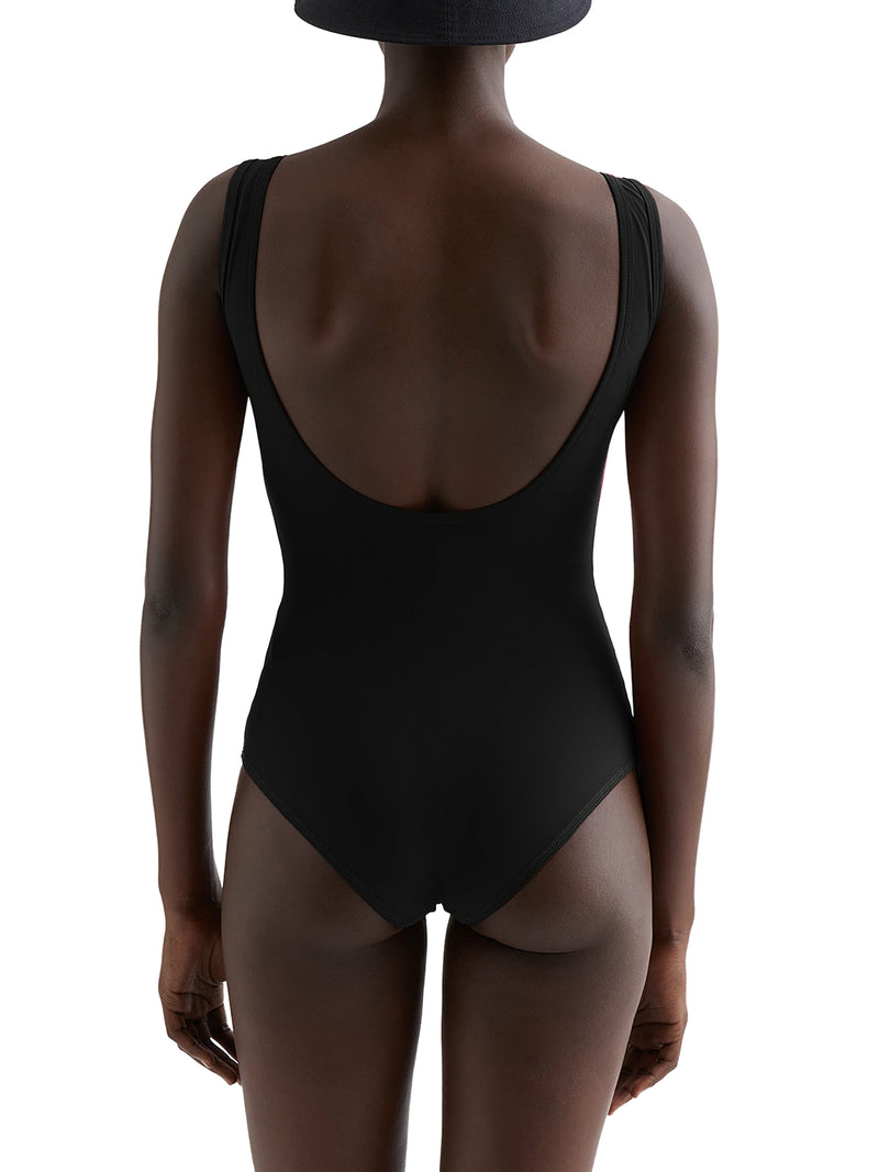JIL SANDER+ LOGO PRINTED ONE-PIECE SWIMSUIT