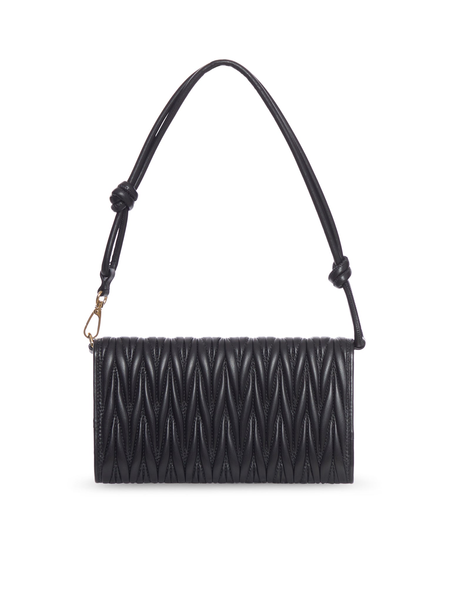 WALLET ON CHAIN IN MATELASSÉ LEATHER – Suit Negozi Row