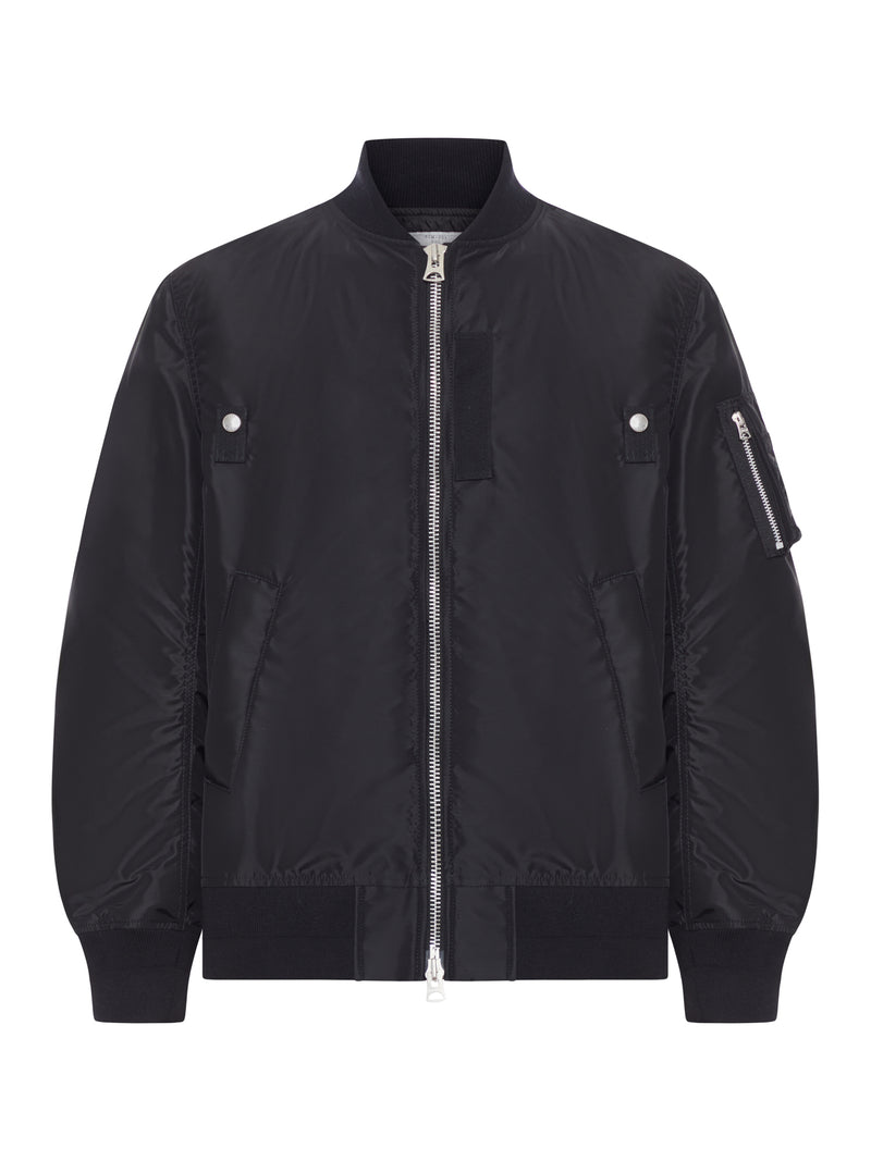 NYLON BOMBER JACKET WITH ZIP