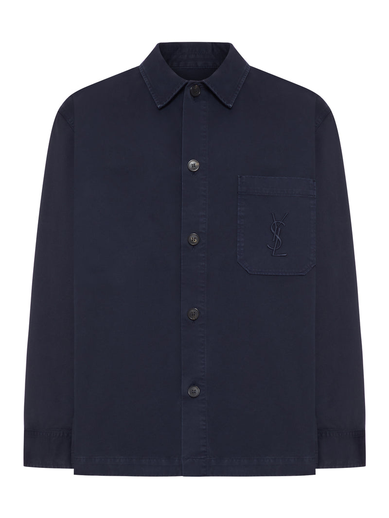CASSANDRE OVERSHIRT IN COTTON AND LINEN GABARDINE