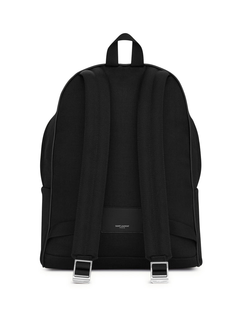 CITY BACKPACK IN CANVAS, NYLON AND LEATHER