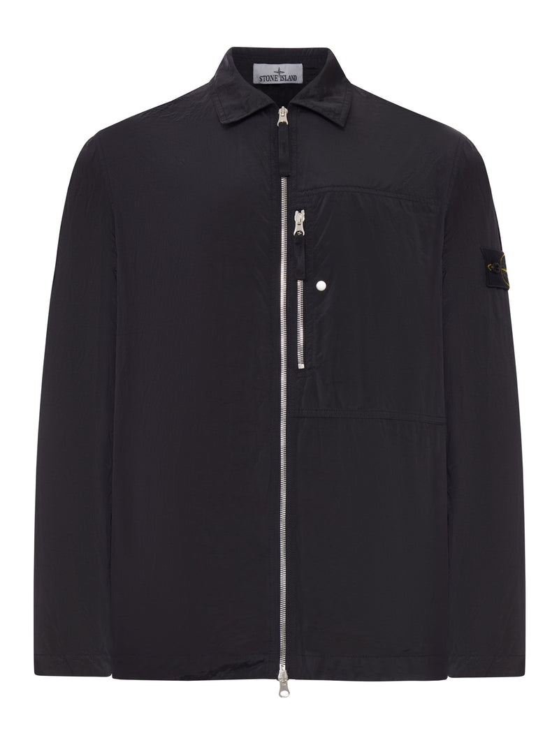 OVERSHIRT WITH ZIP AND BADGE ON THE SLEEVE