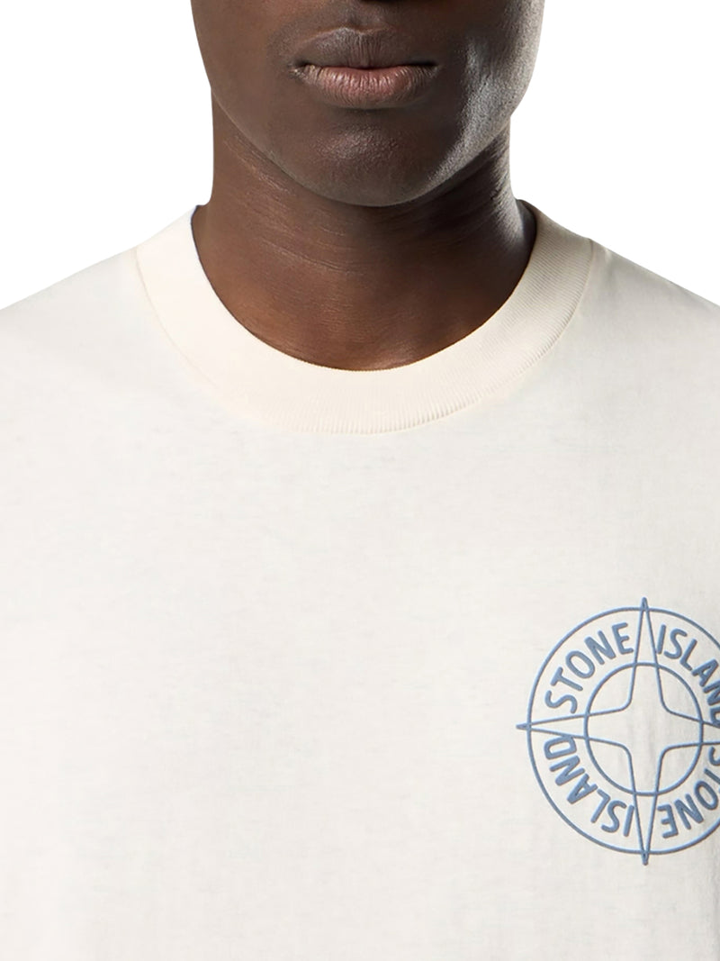 CREW NECK COTTON T-SHIRT WITH PRINT