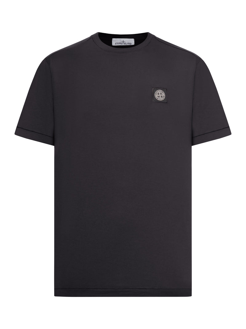 SHORT-SLEEVE T-SHIRT WITH COMPASS PATCH BLACK