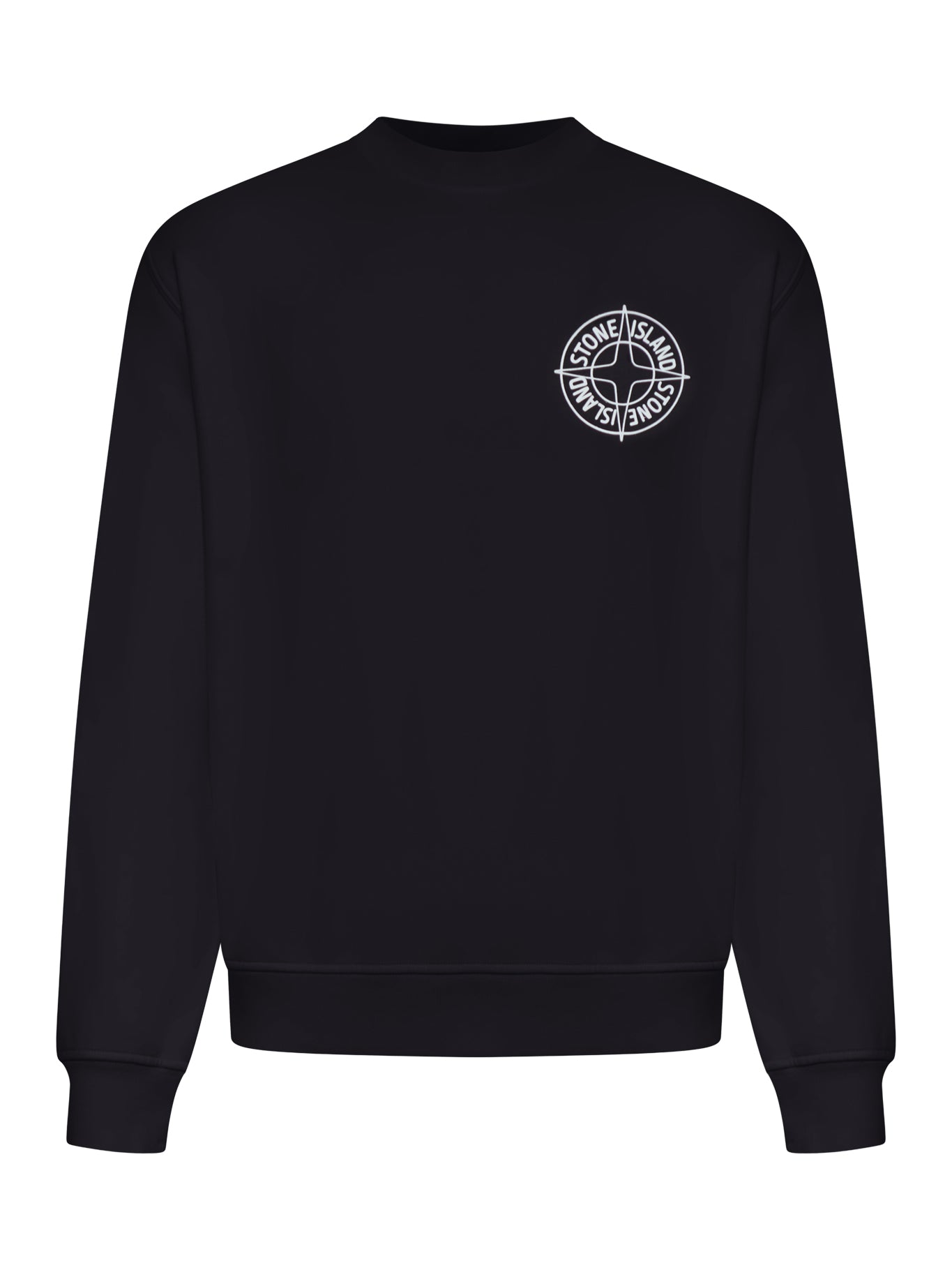 CREW NECK SWEATSHIRT WITH "OUTLINE COMPASS" PRINT