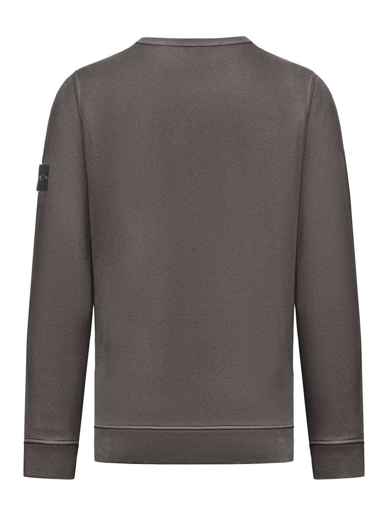 CREWNECK SWEATSHIRT WITH COMPASS LOGO