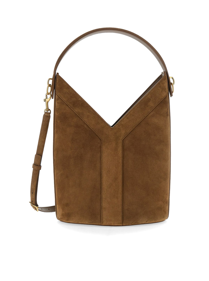 Y LONG BUCKET BAG IN SUEDE