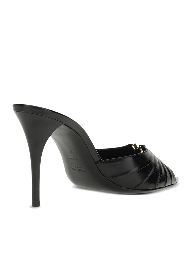 SMOOTH LEATHER BABYLONE MULE