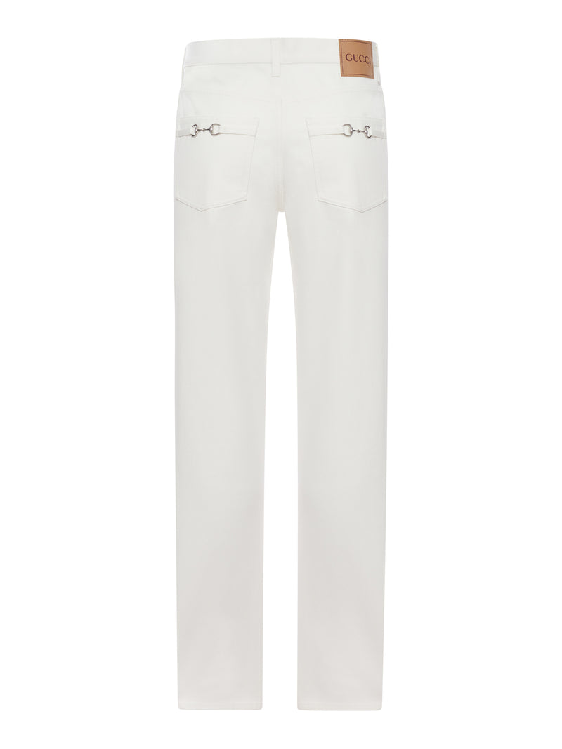 WHITE DENIM JEANS