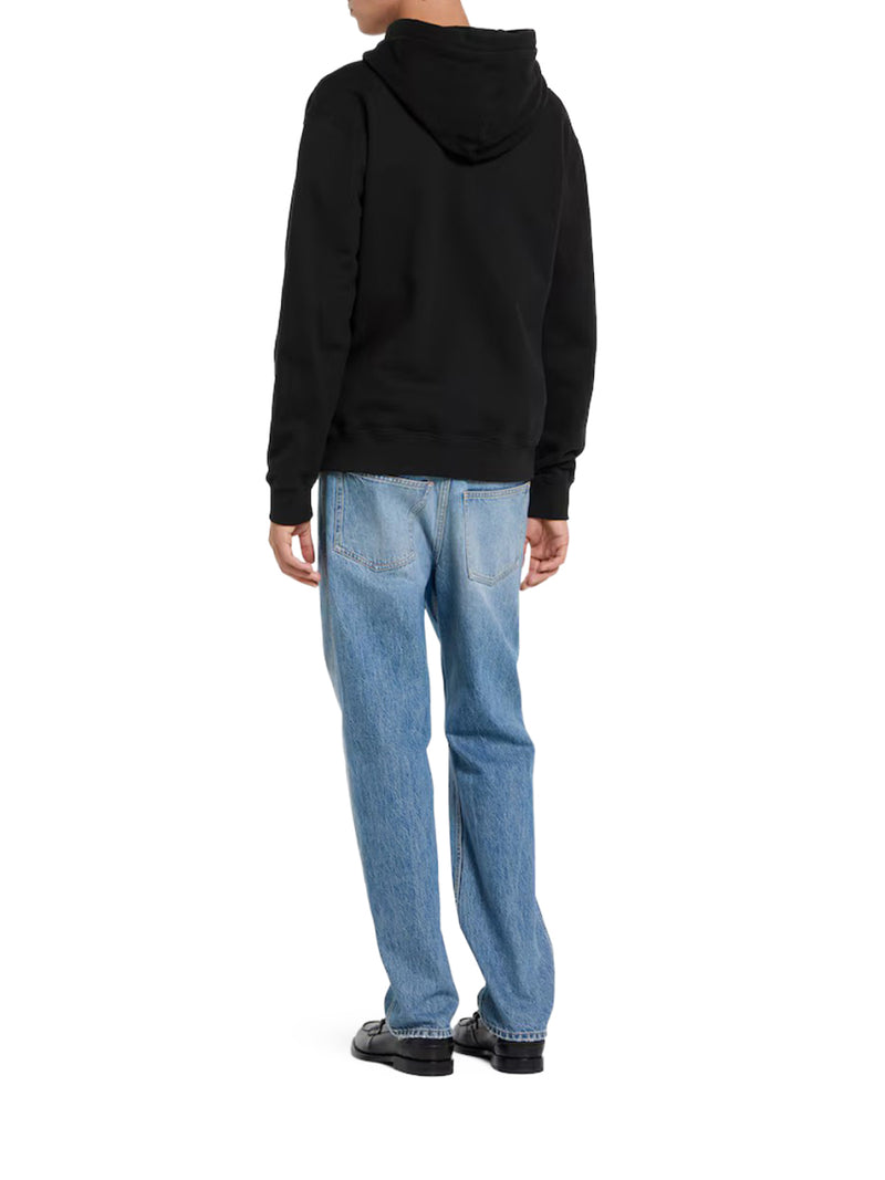 COTTON JERSEY HOODIE WITH PRINT