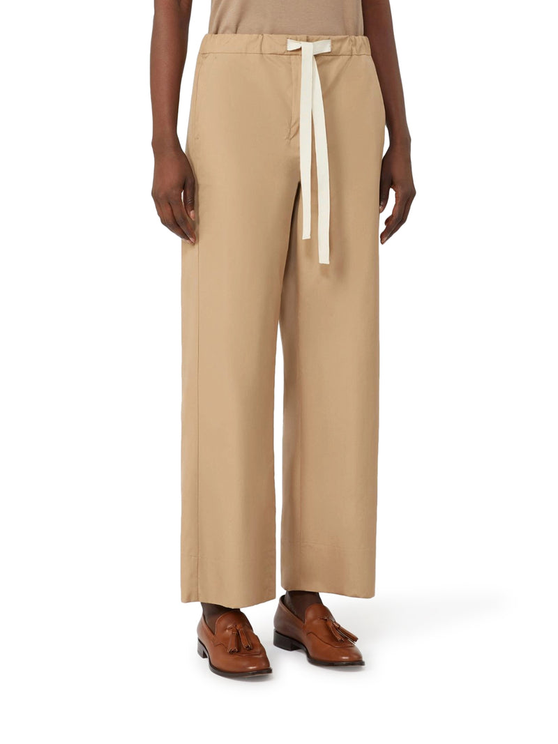 COTTON DRAWSTRING TROUSERS