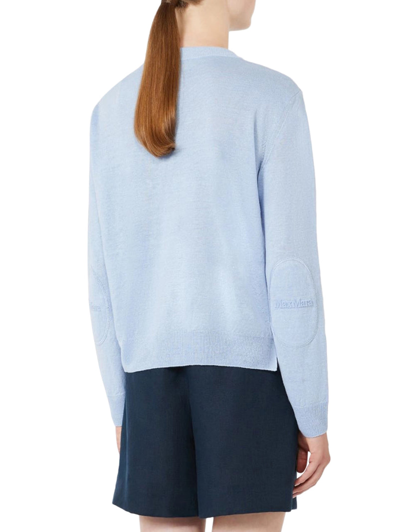 CREW NECK SWEATER IN LINEN YARN