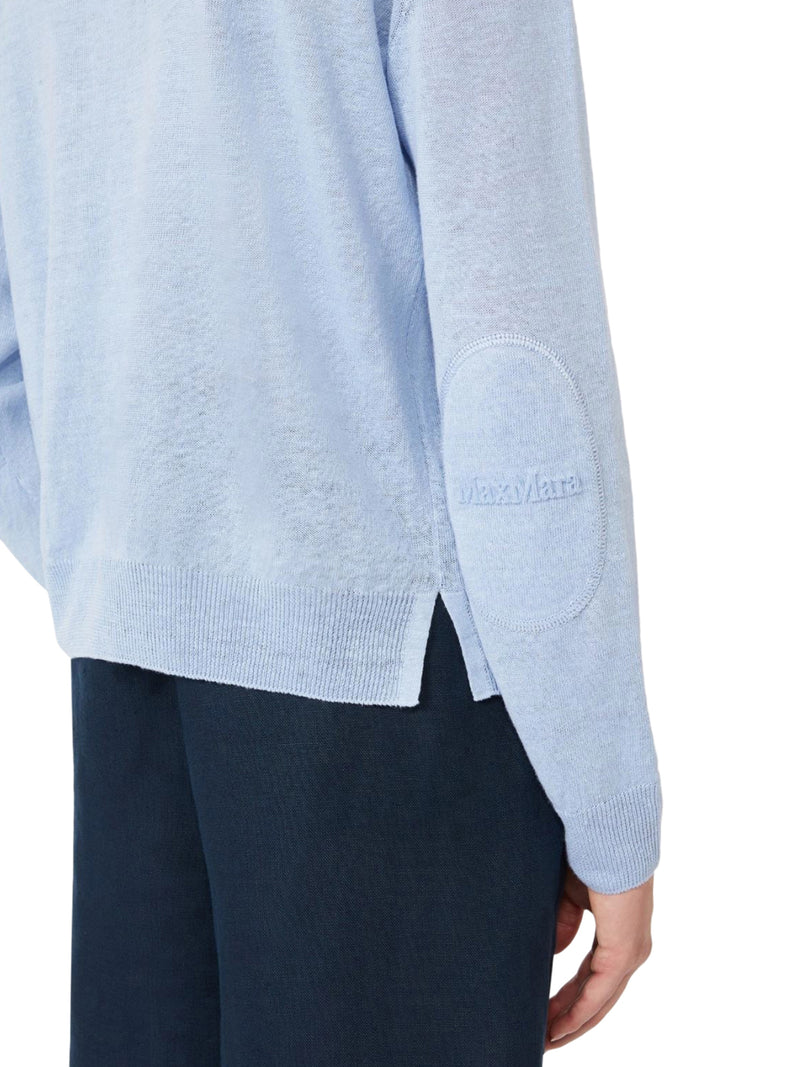 CREW NECK SWEATER IN LINEN YARN